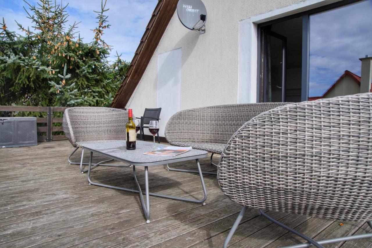 Ostseeferienhaus Oberes Apartment Monkebude Bagian luar foto